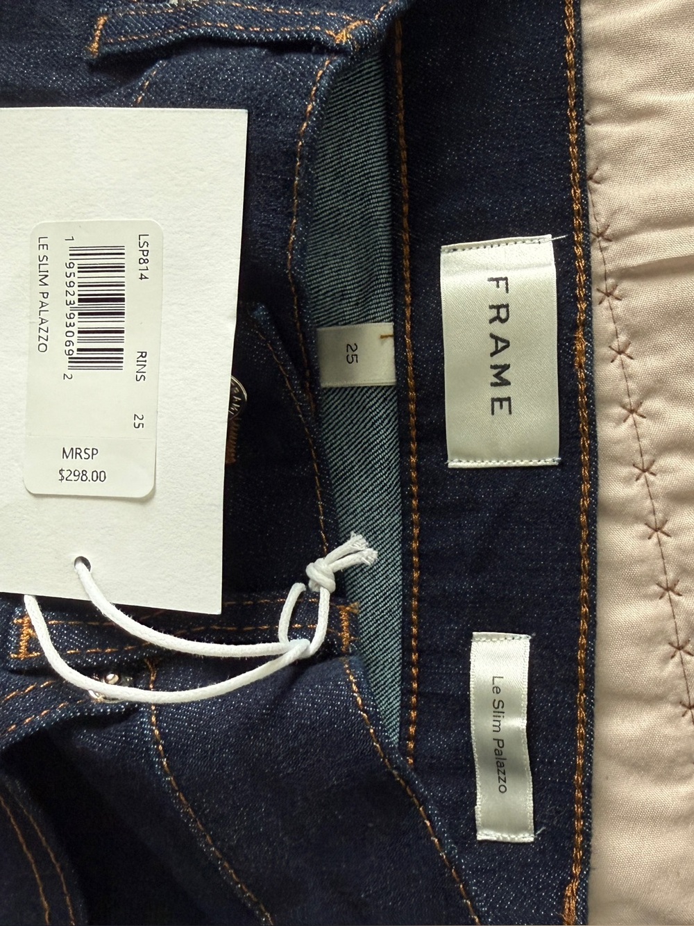FRAME Le Slim Palazzo jeans Size 25 NWT - Picture 5 of 6